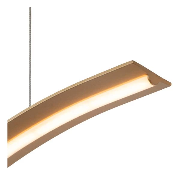 Lucide Premium LAMBADA - Pendant light - LED Dim. - 1x33W 2700K/3200K - Matt Gold / Brass - detail 1